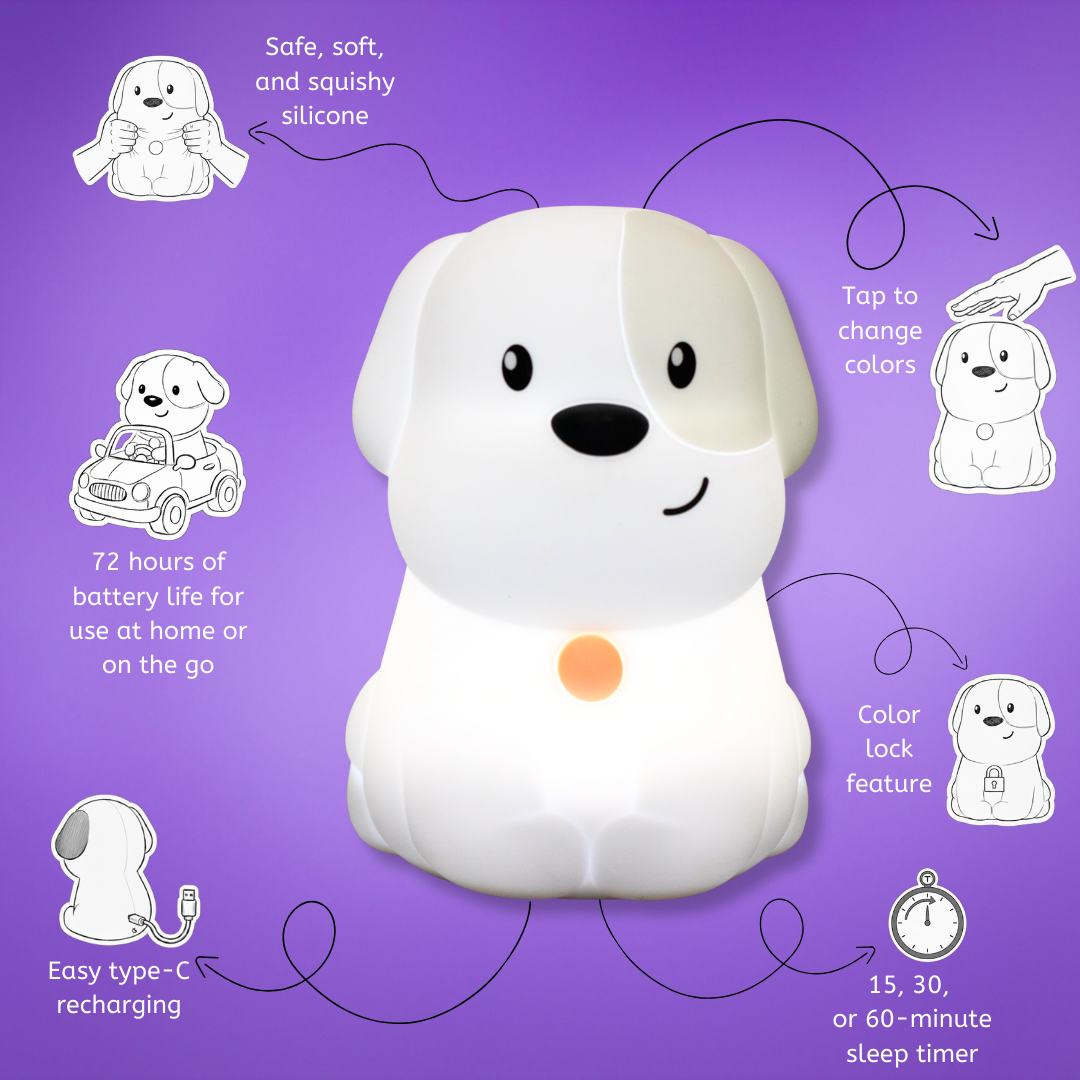 Pepper the Puppy: The Ultimate Dog Night Light for Brave Little Sleepers