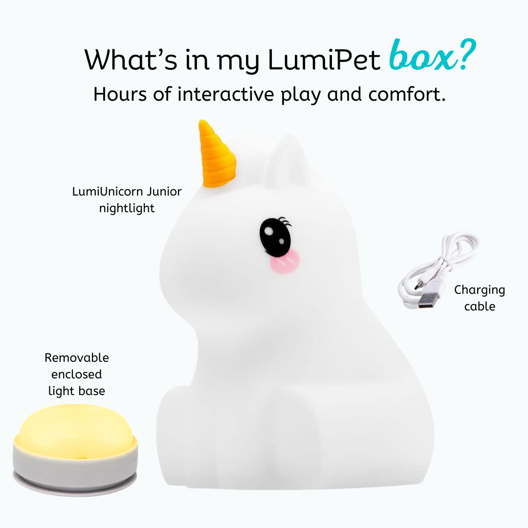 LumiPets® Junior Unicorn - Children's Nursery Touch Night Light