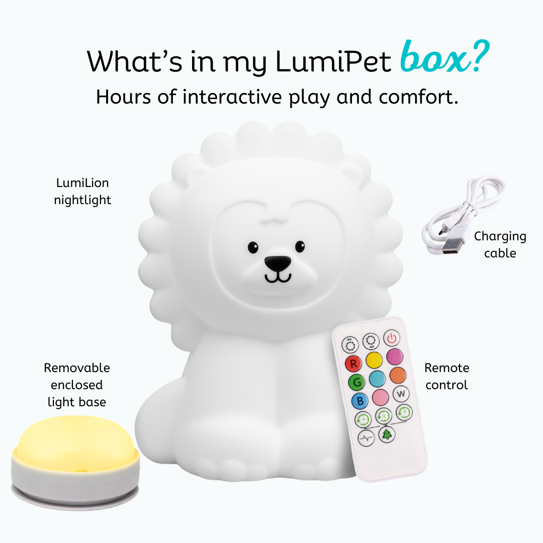 LumiPets® Luther the Lion- Children's Touch Night Light