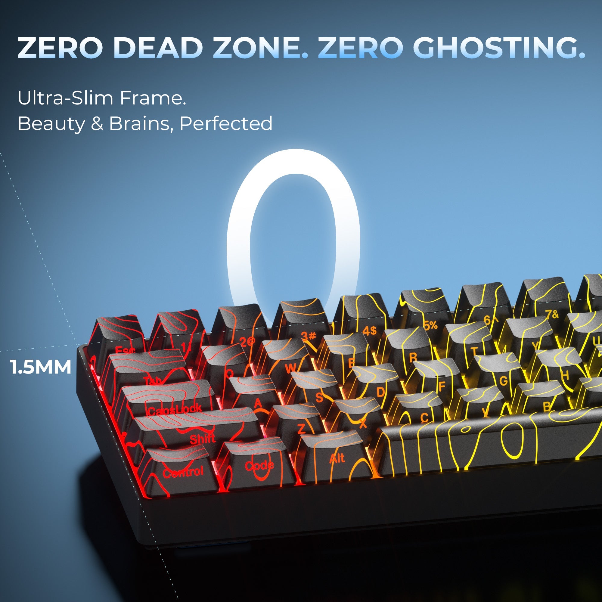 XVX HE68 68% Rapid Trigger Hall Effect Wired Magnetic Gaming Keyboard